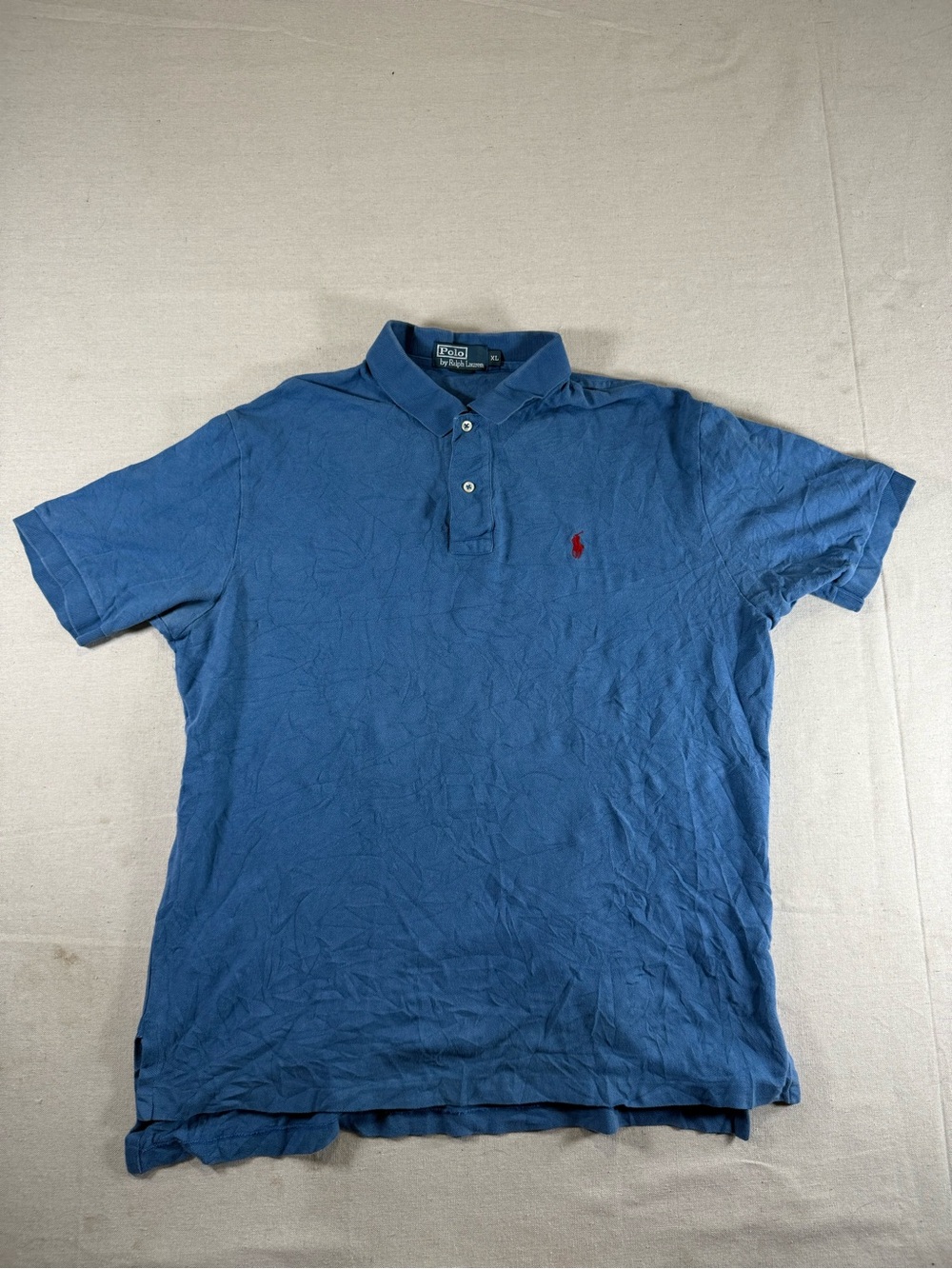 Vintage Polo Ralph Lauren Pony Shirt Blue And Red Vintage Pony Polo Short Sleeve